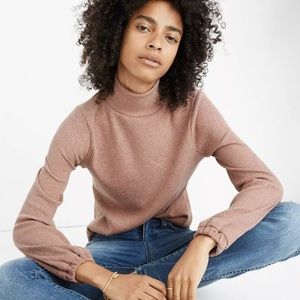 Madewell Bubbble-Sleeved Swing Turtleneck